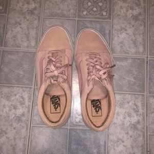 Pink suede old skool vans